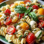 Creamy Caprese Pasta Salad