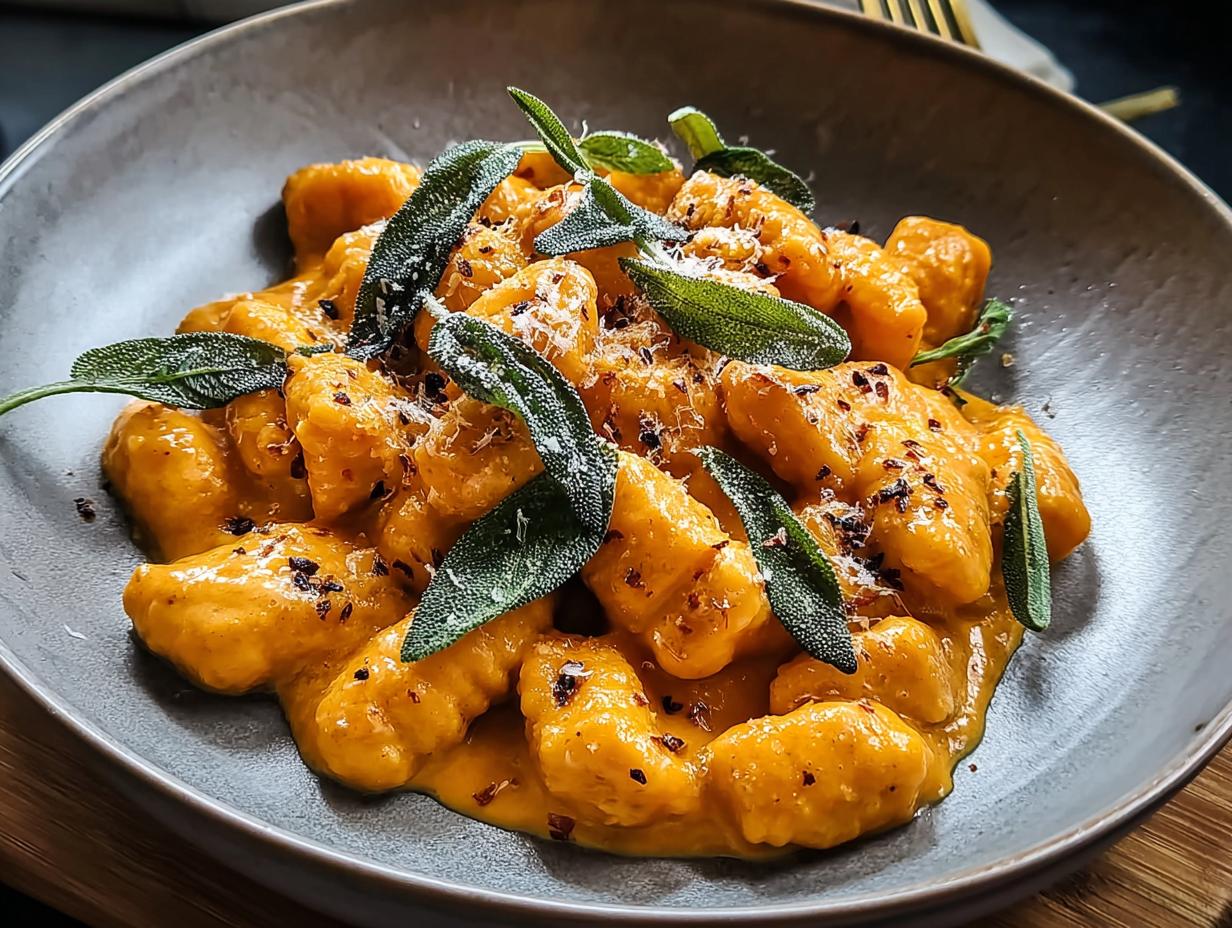Gnocchi de Calabaza: 1 Delicia Cremosa Irresistible - Creamy Pumpkin Gnocchi Delight - additional detail