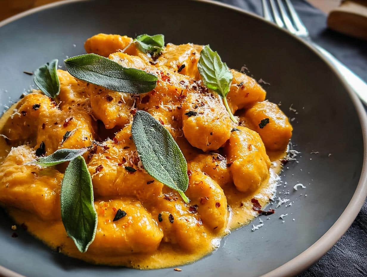 Gnocchi de Calabaza: 1 Delicia Cremosa Irresistible - Creamy Pumpkin Gnocchi Delight - additional detail