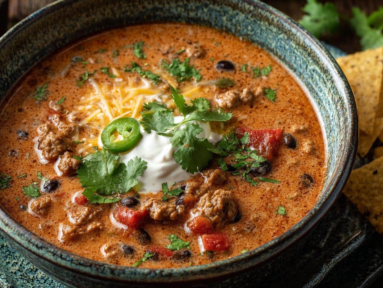 Cómo hacer 1 sopa de taco cremosa reconfortante 110 Cómo hacer 1 sopa de taco cremosa reconfortante - Creamy Taco Soup Comfort - additional detail