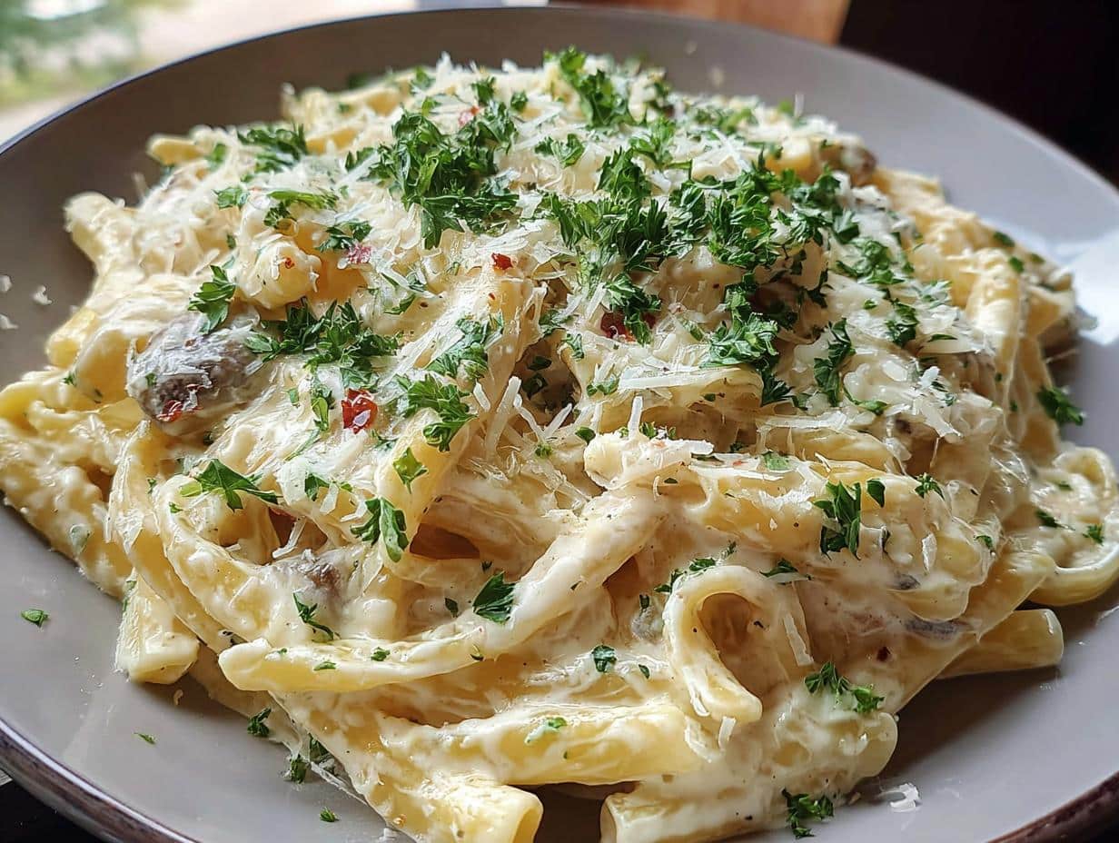 Pasta Cremosa: 5 secretos para una salsa deliciosa - Creamy White Sauce Pasta - additional detail