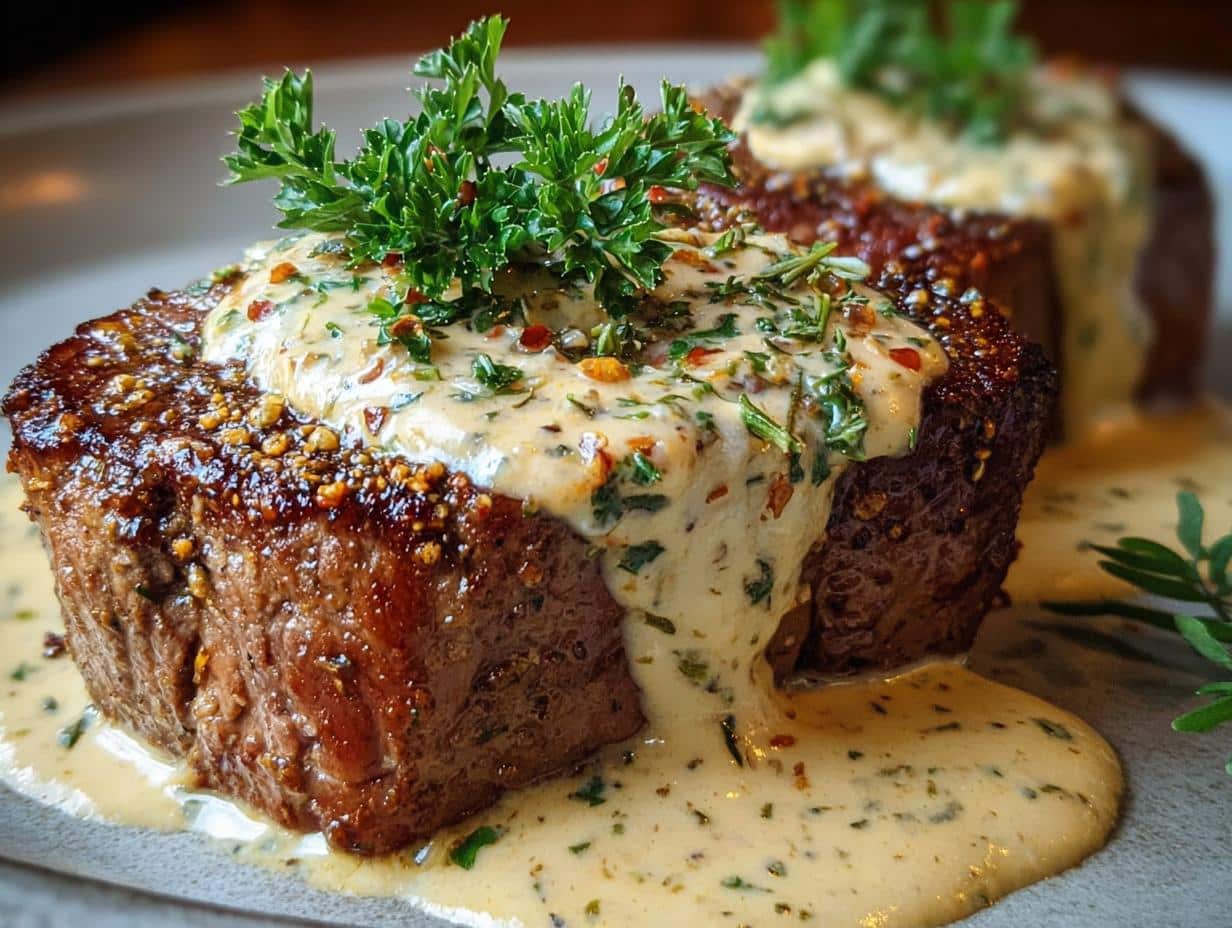 Filete Mignon con Salsa: El Placer Único 81 Filete Mignon con Salsa: Ingredientes frescos y de alta calidad para una salsa casera excepcional.