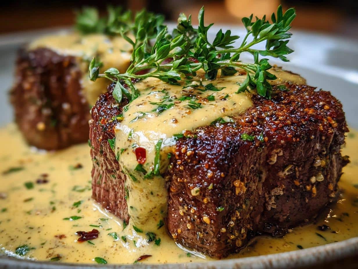 Filete Mignon con Salsa: El Placer Único 82 Filete Mignon con Salsa: Paso a paso para una salsa cremosa perfecta.