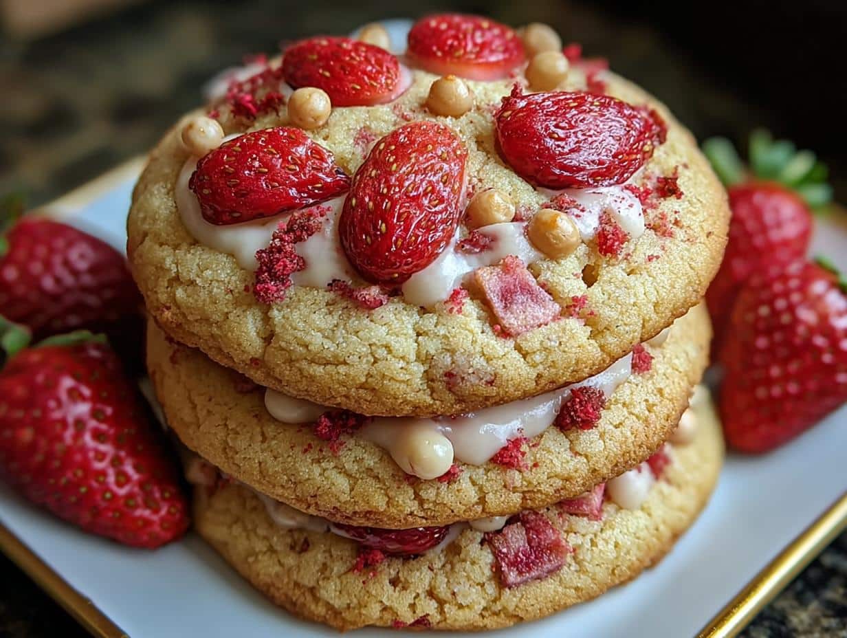 Galletas Pastel Fresas: ¡Una Delicia Irresistible! 86 Galletas Pastel Fresas: ¡Una Delicia Irresistible! - Galletas Pastel Fresas Una - ingredients laid out