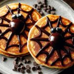 Halloween Spider Pancakes Spooktacularly