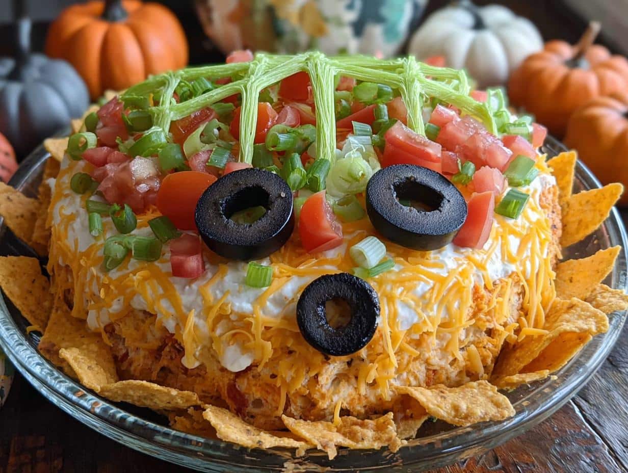Halloween Taco Dip: Un Delicioso Desastre Espeluznante 105 Halloween Taco Dip: Un Delicioso Desastre Espeluznante - Halloween Taco Dip Spooktacularly - additional detail