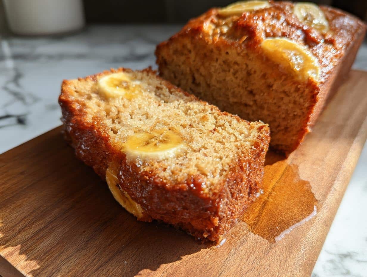 Pan de Plátano Miel Vainilla: Suave Delicia - Honey Vanilla Banana Bread - additional detail