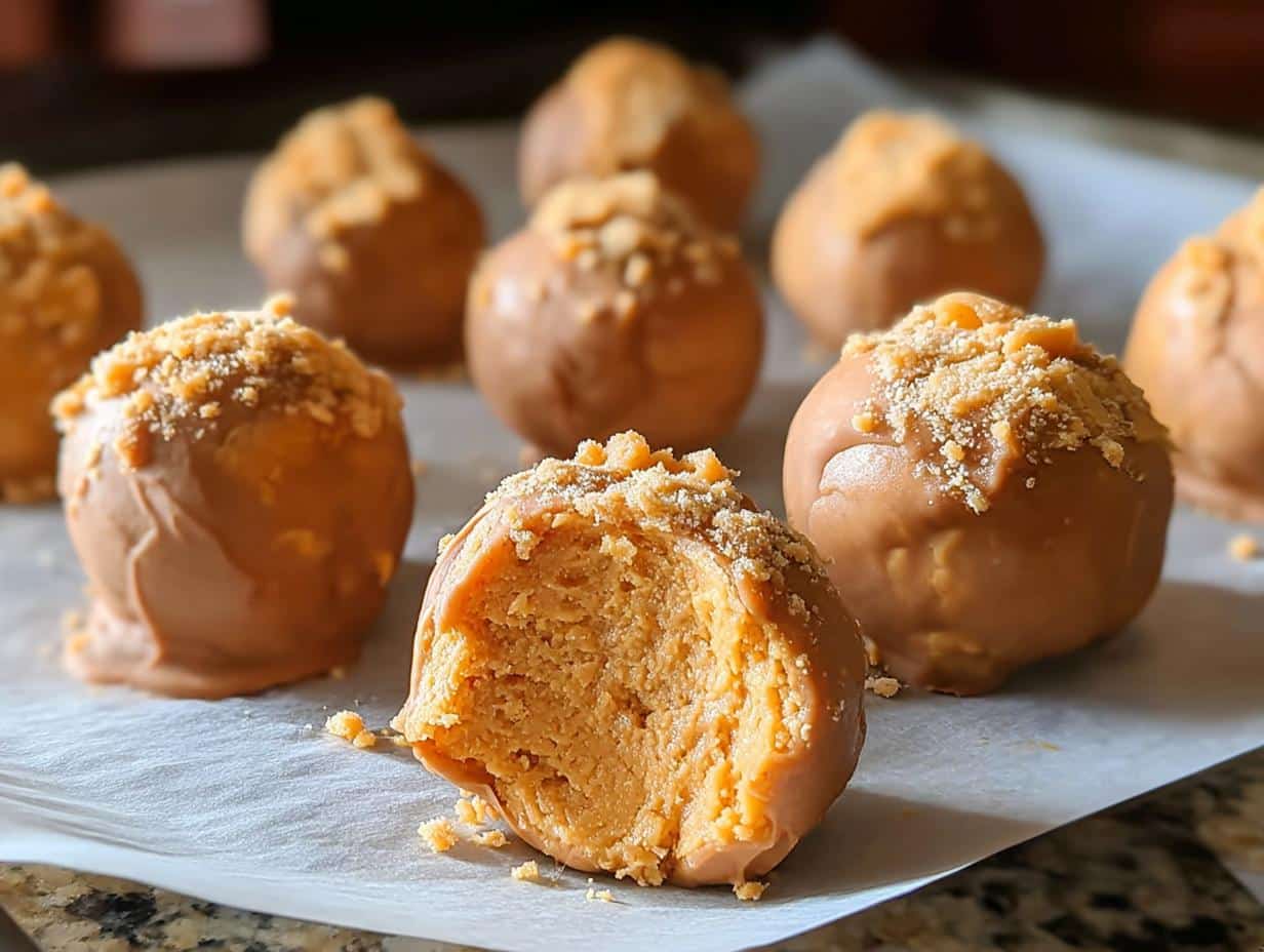 Deliciosas Bolas de Mantequilla de Maní con 3 Ingredientes 46 Deliciosas Bolas de Mantequilla de Maní con 3 Ingredientes - Ingredient Peanut Butter Balls - additional detail