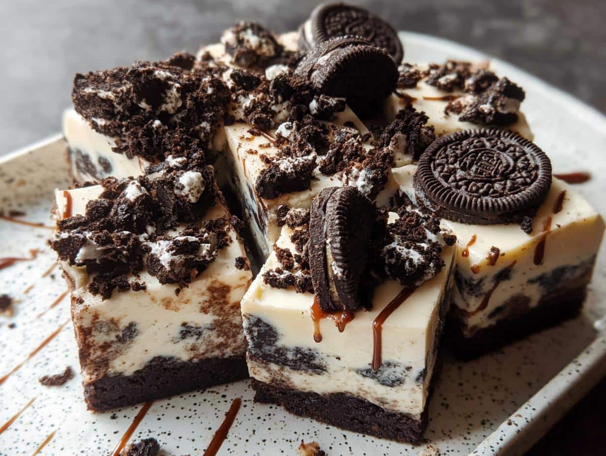 Oreo Fudge Bake: Delicia 1 sin horno. Rápido 70 Oreo Fudge Bake: Delicia 1 sin horno. Rápido - Oreo Fudge Bake Dessert - additional detail