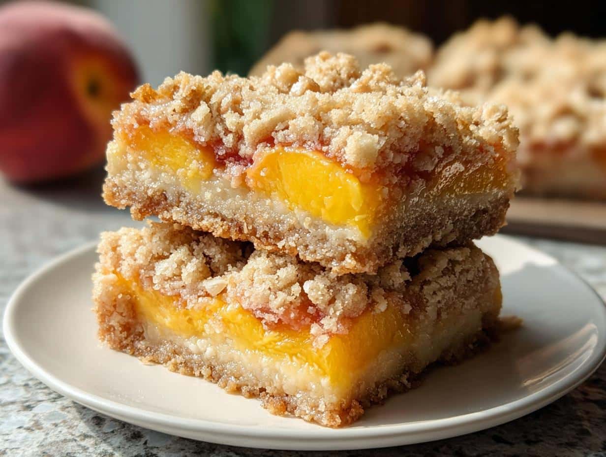 Barras Melocotón Verano: Delicia 20 Min - Peach Bars Summertime Delight - making the crumble topping
