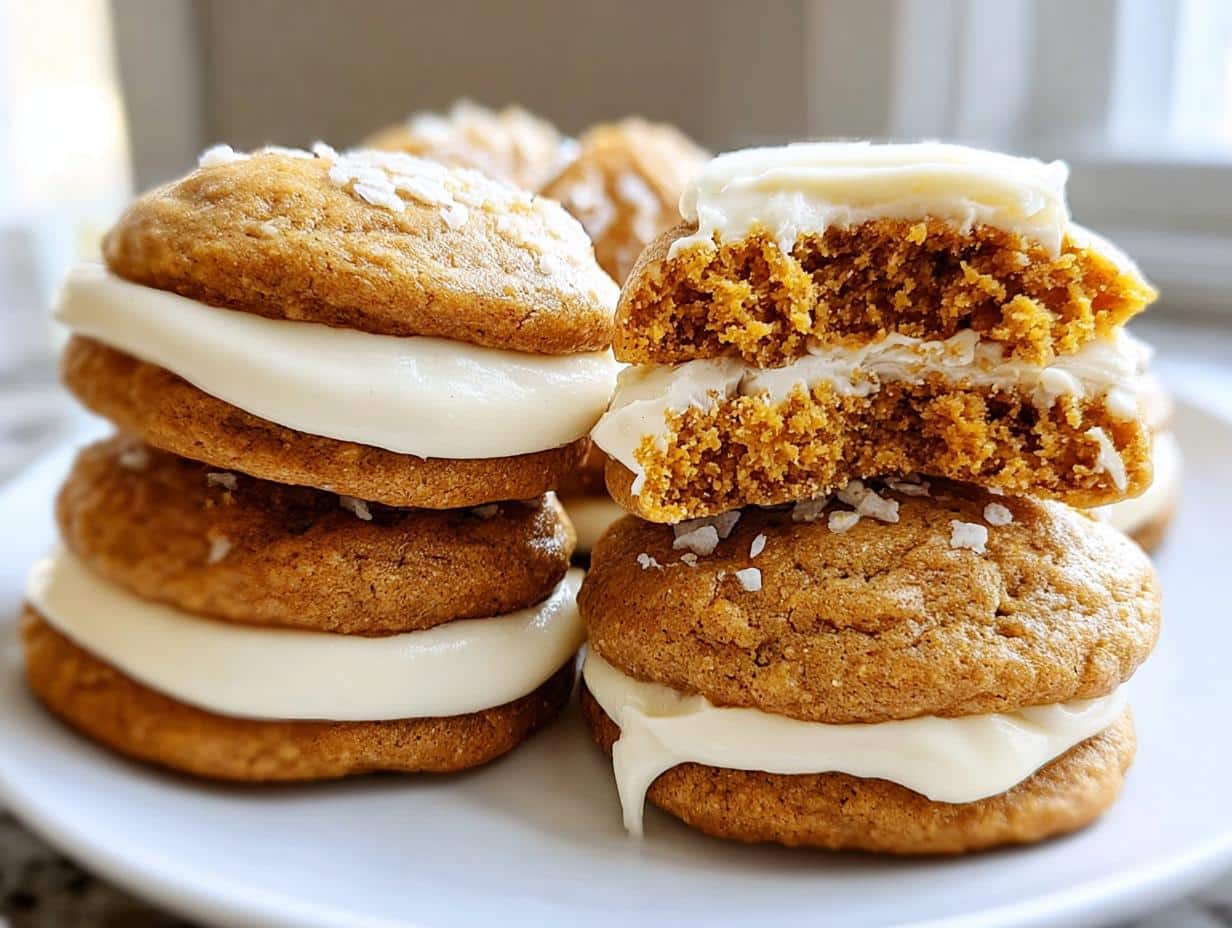 Galletas Cremosas Calabaza: ¡Fácil Receta Otoñal! 132 Galletas Cremosas Calabaza: ¡Fácil Receta Otoñal! - Pumpkin Cookies Creamy Frosting - main visual representation