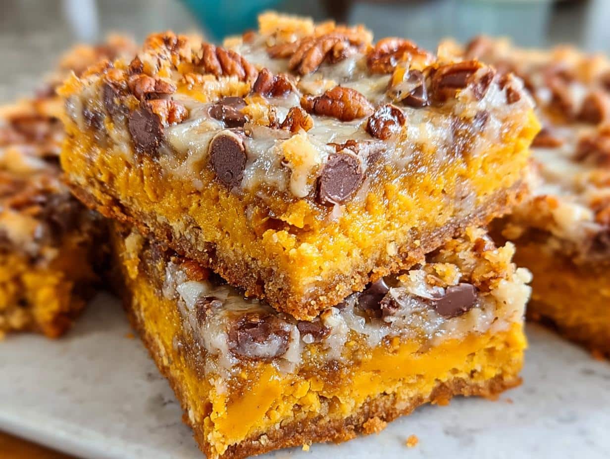Barras Mágicas Calabaza Otoño: Delicia Increíble - Pumpkin Magic Bars Fall - ingredients laid out for the recipe