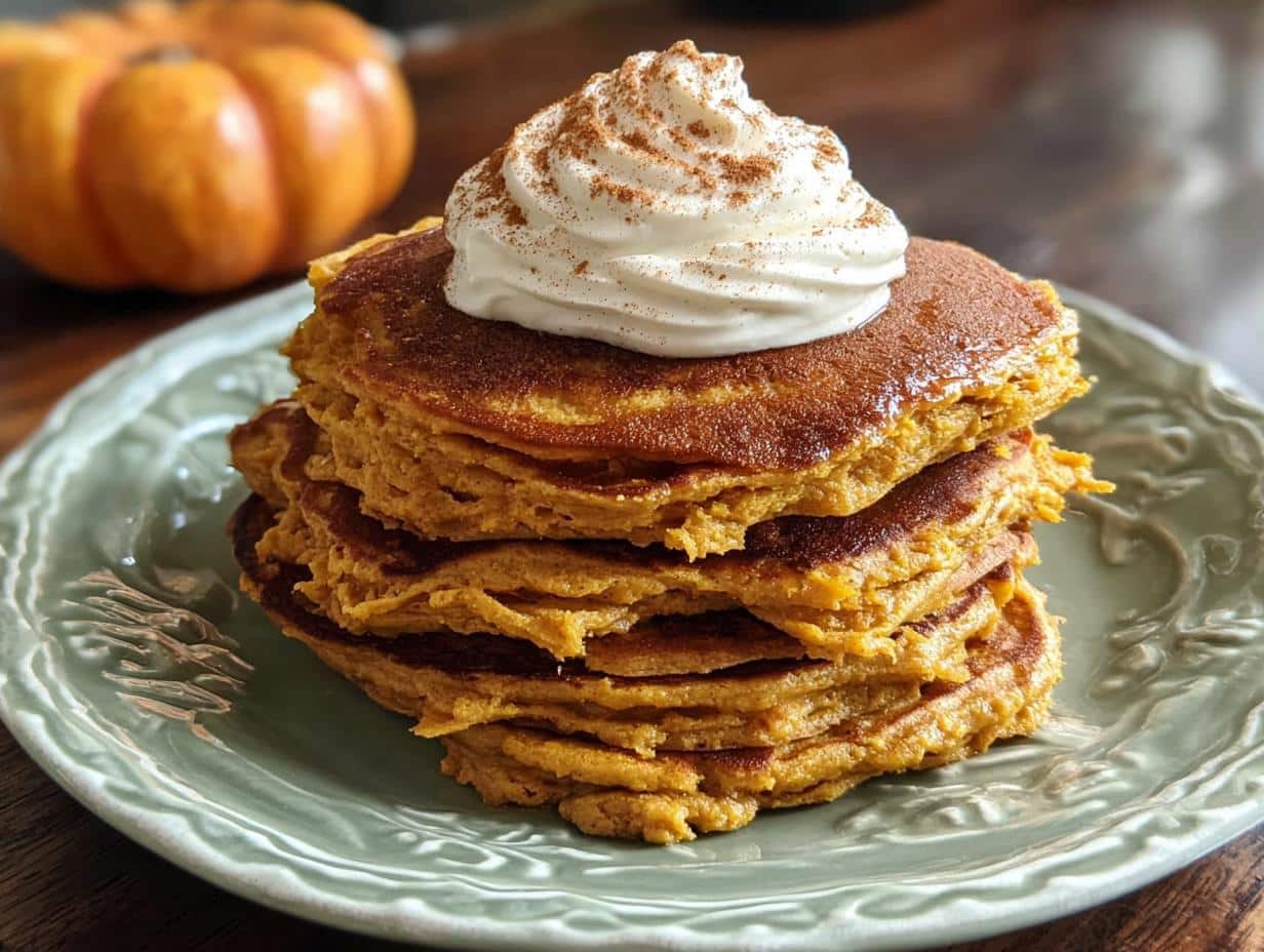 Panqueques Calabaza: ¡5 Delicias! - Pumpkin Pancakes Cinnamon Butter - close-up of cinnamon butter melting on pancakes