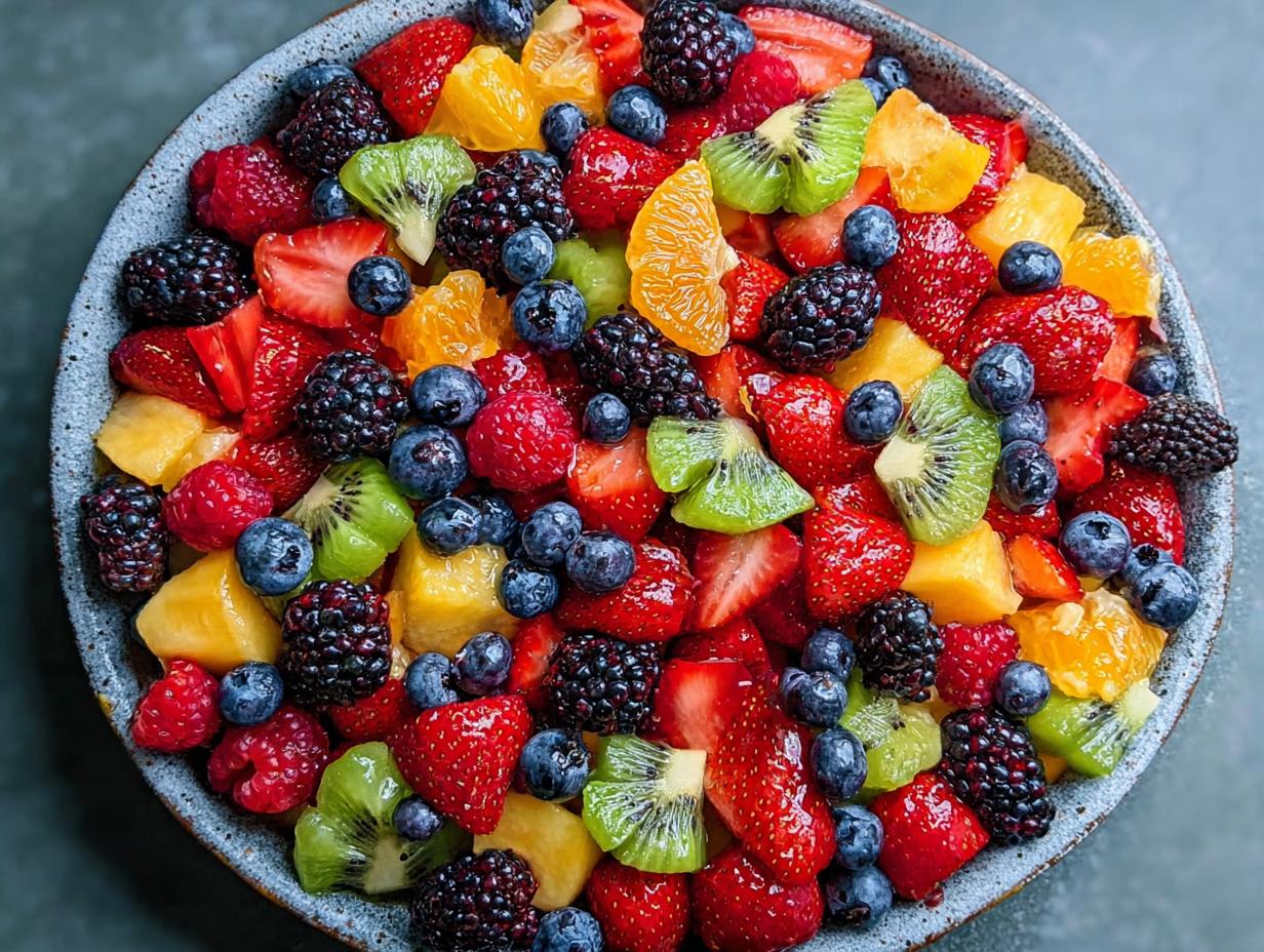 Deliciosa Ensalada Arcoíris en 15 min - Rainbow Fruit Salad Vibrant - additional detail