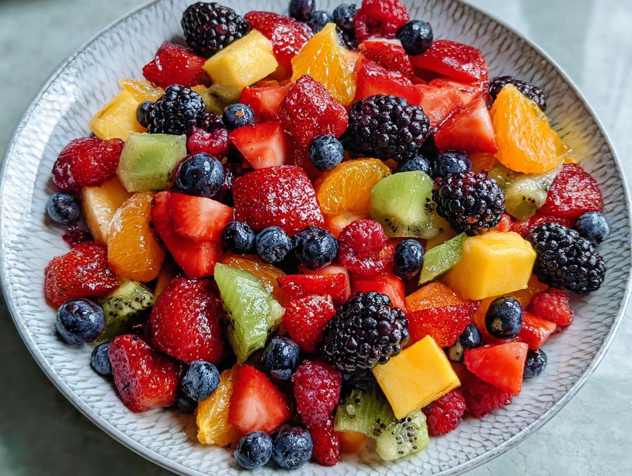 Deliciosa Ensalada Arcoíris en 15 min - Rainbow Fruit Salad Vibrant - additional detail