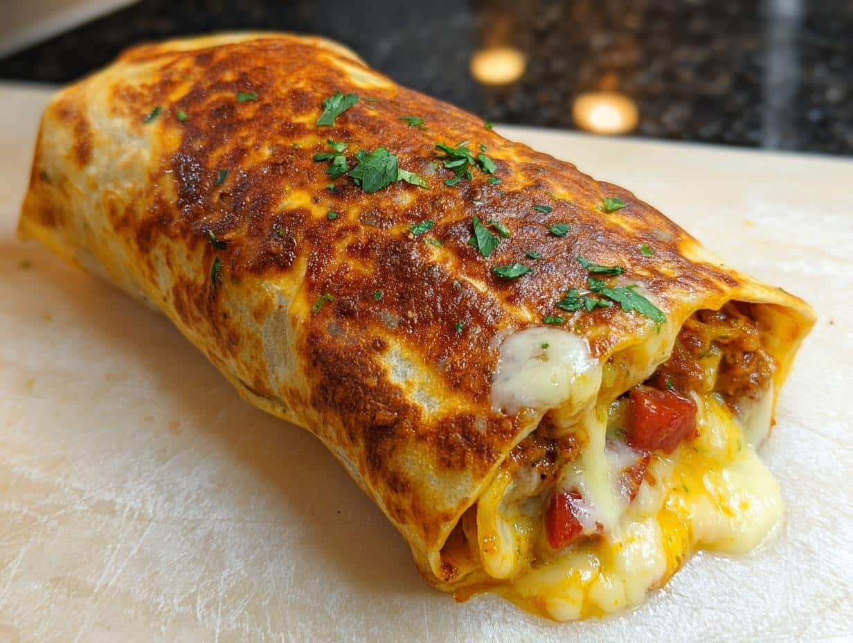 Receta Fácil Copia Burrito: 1 secreto delicioso - Burrito de queso dorado y crujiente