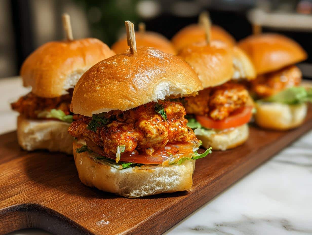 Receta Sliders Pollo Bang: 4 Delicias - Ingredientes frescos para sliders de pollo bang bang