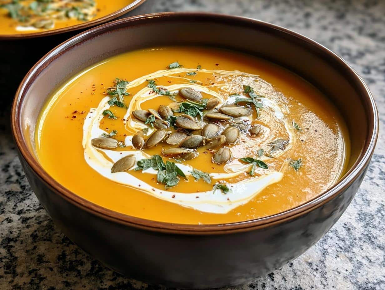 Sopa Calabaza Asada: Increíble Receta 1 94 Sopa Calabaza Asada: Increíble Receta 1 - Roasted Butternut Squash Soup - additional detail