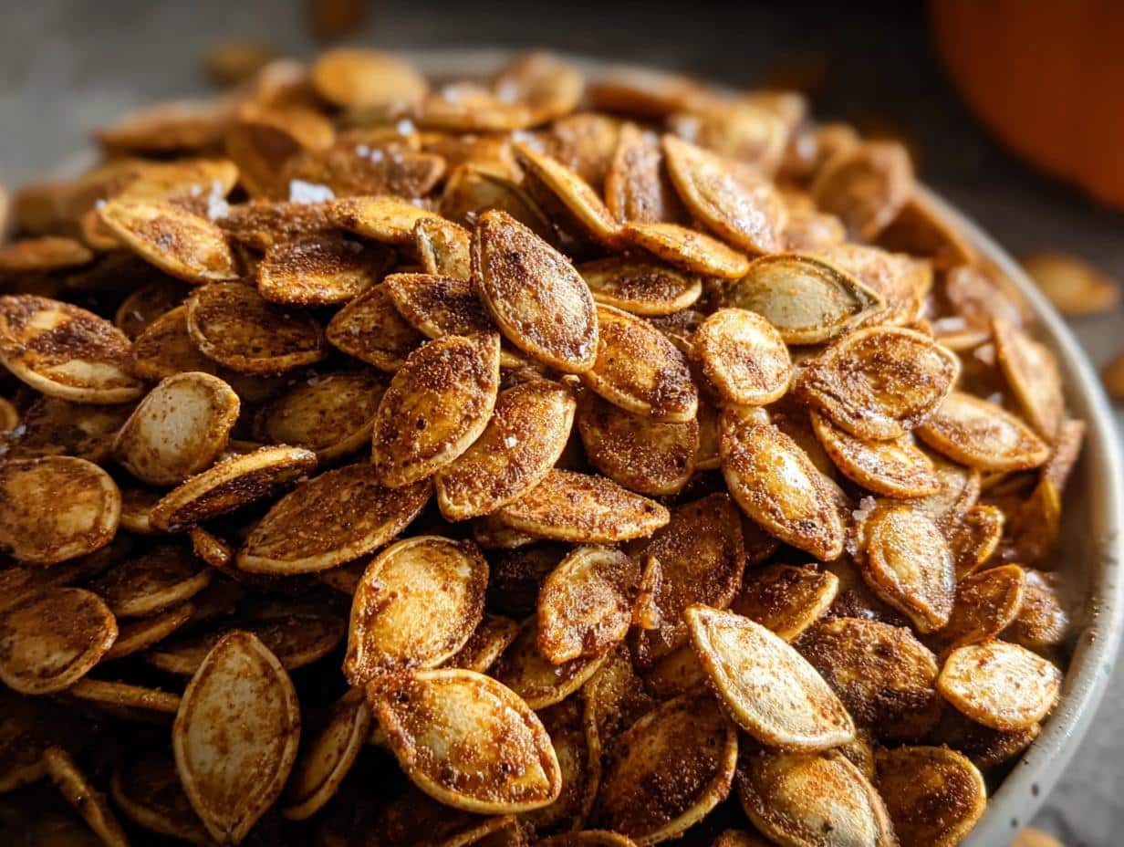 Semillas Calabaza Canela: ¡Tu Snack Crujiente Perfecto! 50 Semillas Calabaza Canela: ¡Tu Snack Crujiente Perfecto! - Roasted Pumpkin Seeds Cinnamon - additional detail