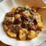 Stroganoff Carne Molida Cocinando