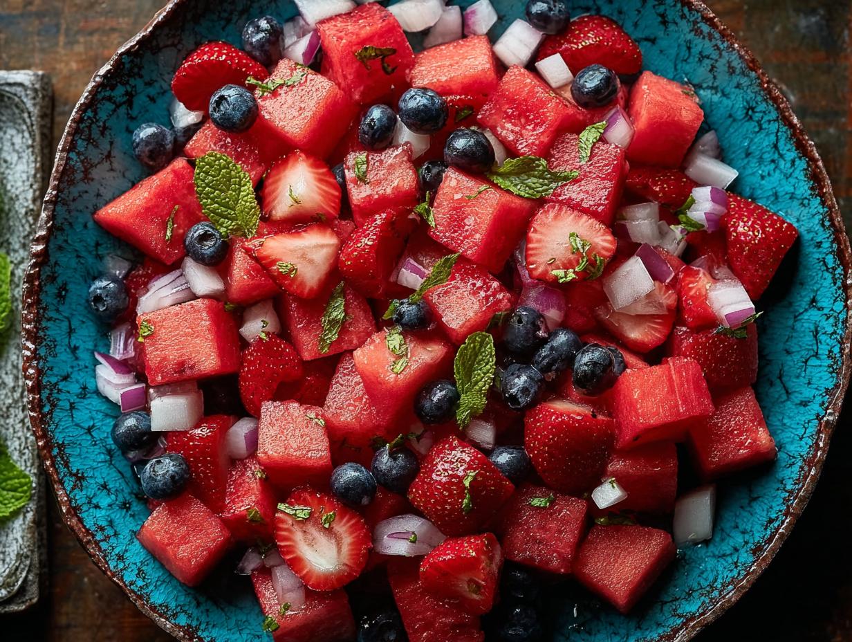 Sandía Refrescante: ¡La Delicia Más Fácil! 6 Sandía Refrescante: ¡La Delicia Más Fácil! - Watermelon Fruit Salad Refreshing - additional detail