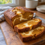 Pan de calabaza con queso crema