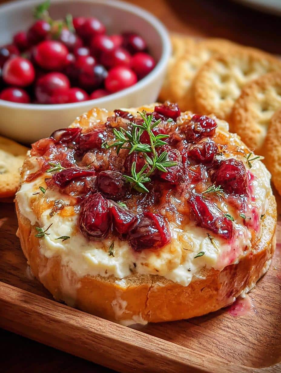 Increíble Baked Cranberry Cream Cheese en 1 Paso - Baked Cranberry Cream Cheese - additional detail