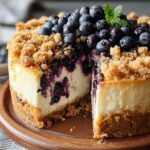 Blueberry Crumble Cheesecake Decadent: ¡Un Placer Supremo! 87 Blueberry Crumble Cheesecake Decadent