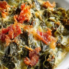 Receta Secreta del Cheesy Collard Greens Gratin 10/10