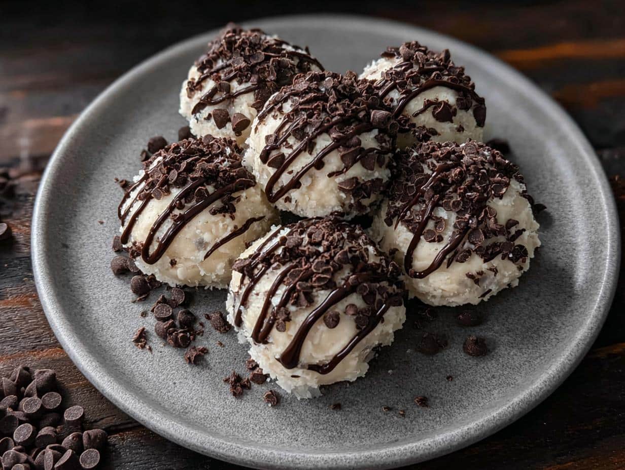 Chocolate Chip Cheesecake Balls - ingredients and preparation