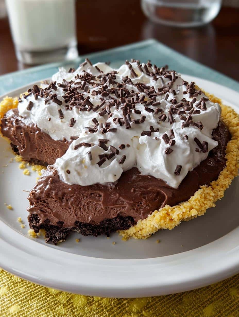 Fantástico Chocolate Pudding Pie Dessert: ¡Solo 7 Pasos! 77 Fantástico Chocolate Pudding Pie Dessert: ¡Solo 7 Pasos! - Chocolate Pudding Pie Dessert - main visual representation