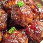 Cranberry Bbq Crockpot Meatballs