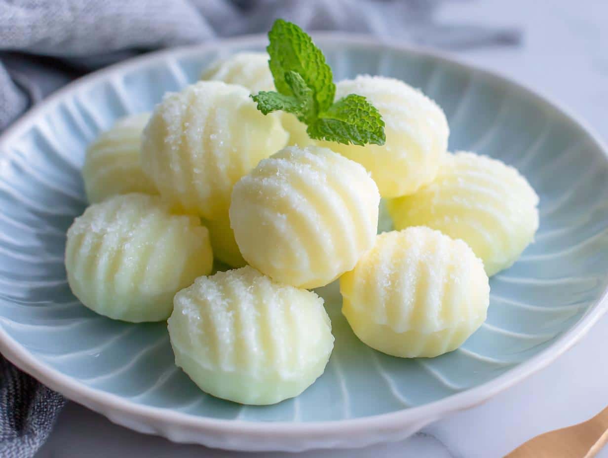 Caramelos de Queso Crema Refreshingly, Fácil Delicia - Cream Cheese Mints Refreshingly - additional detail