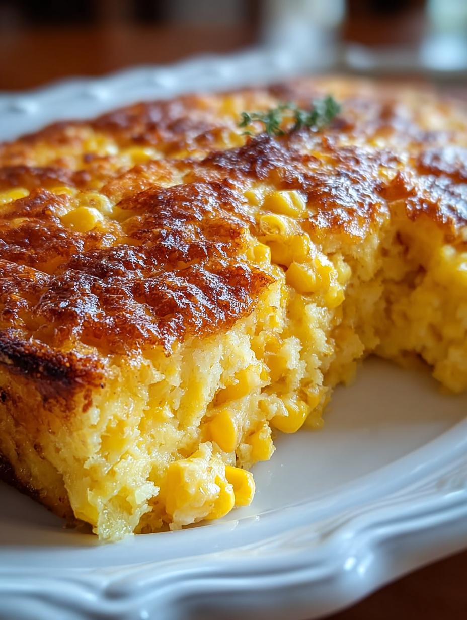 ¡Exquisito Pudín Cremoso de Maíz en 7 Pasos! - Creamy Corn Pudding Casserole - main visual representation