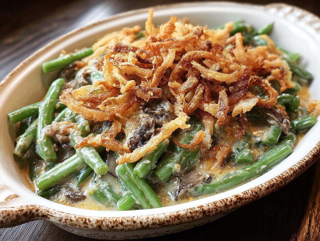 Crockpot Green Bean Casserole: ¡Delicia fácil! - Ingredientes frescos para la cazuela