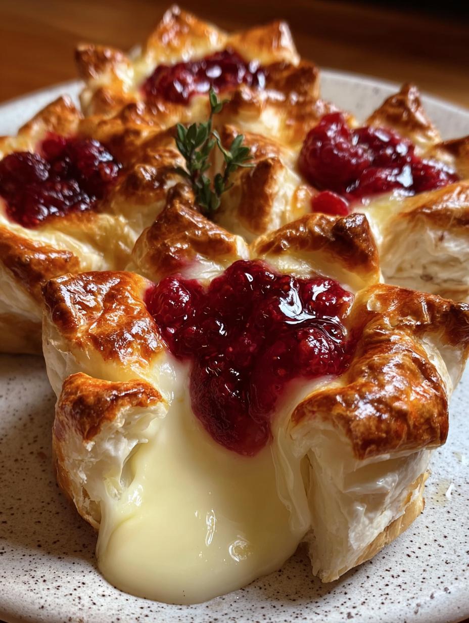 30 Minutos de Puro Placer: Elegant Baked Brie Raspberry - Elegant Baked Brie Raspberry - main visual representation