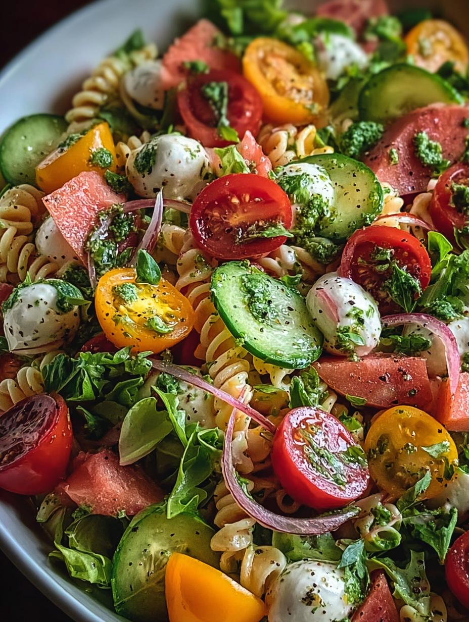 ¡Increíble Ensalada Fría: La 1 Receta del Verano! 6 Ensalada Fría Increíble lista para servir, con aderezo y vegetales frescos.