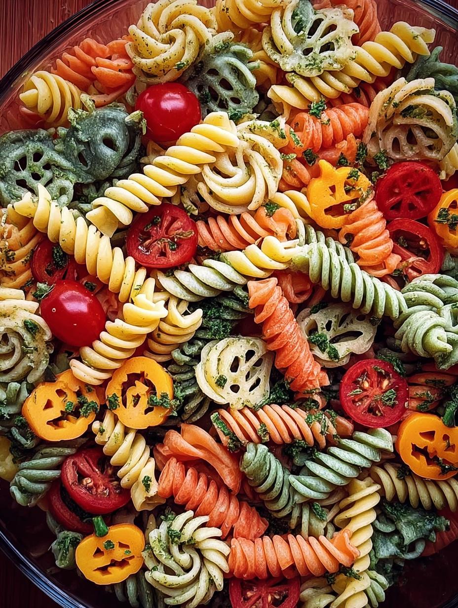 ¡Terrorífica Ensalada Pasta Halloween Con 1 sabor triunfal! - Ensalada Pasta Halloween Con - main visual representation