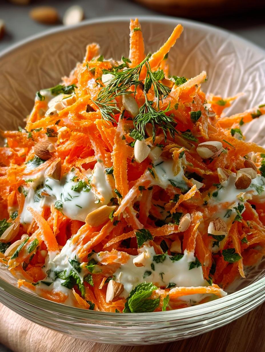 Deliciosa Ensalada Zanahoria Con Yogur - Ingredientes frescos listos para mezclar