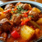 Estofado Albondigas Pollo Una