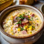 ¡Increíble Ham Corn Chowder Creamy en 5 pasos! 2 Ham Corn Chowder Creamy