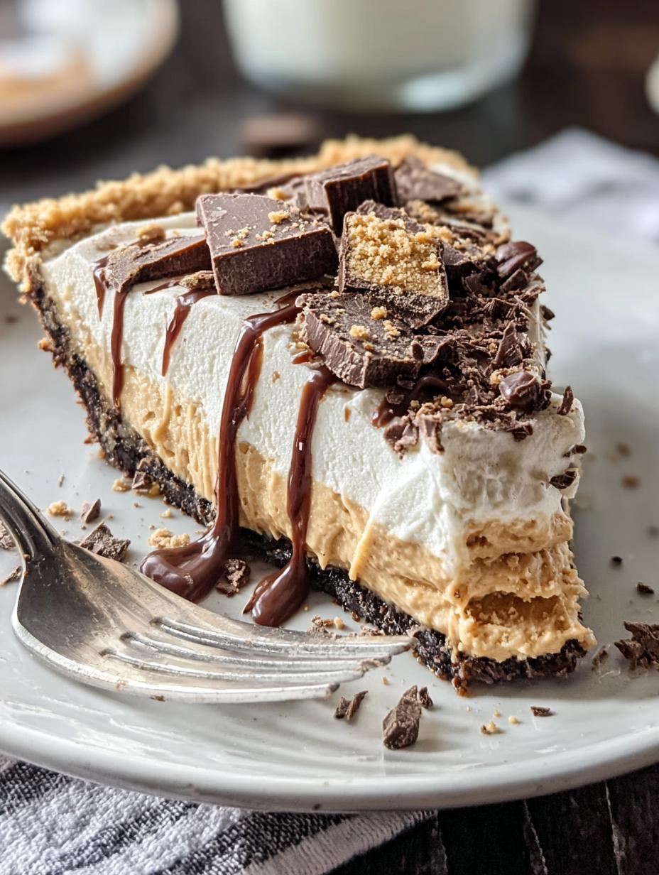 ¡Impactante! La Increíble Tarta de Mantequilla de Cacahuete - Ingredient Peanut Butter Pie - tarta entera decorada con crema batida y cacahuetes