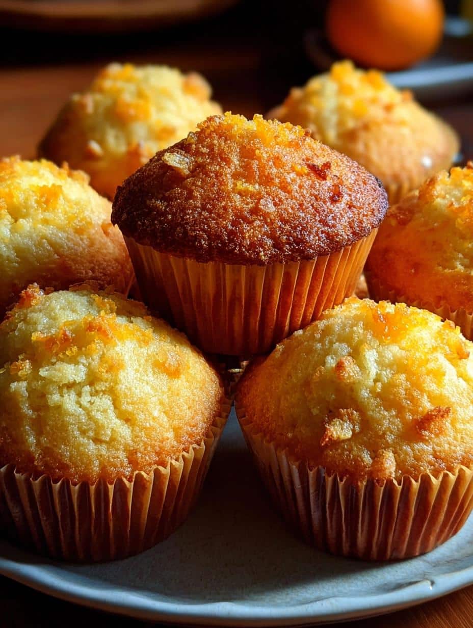 ¡Mágicas Magdalenas Esponjosas Naranja en 15 Minutos! 72 Deliciosas Magdalenas Esponjosas Naranja recién horneadas con copete dorado