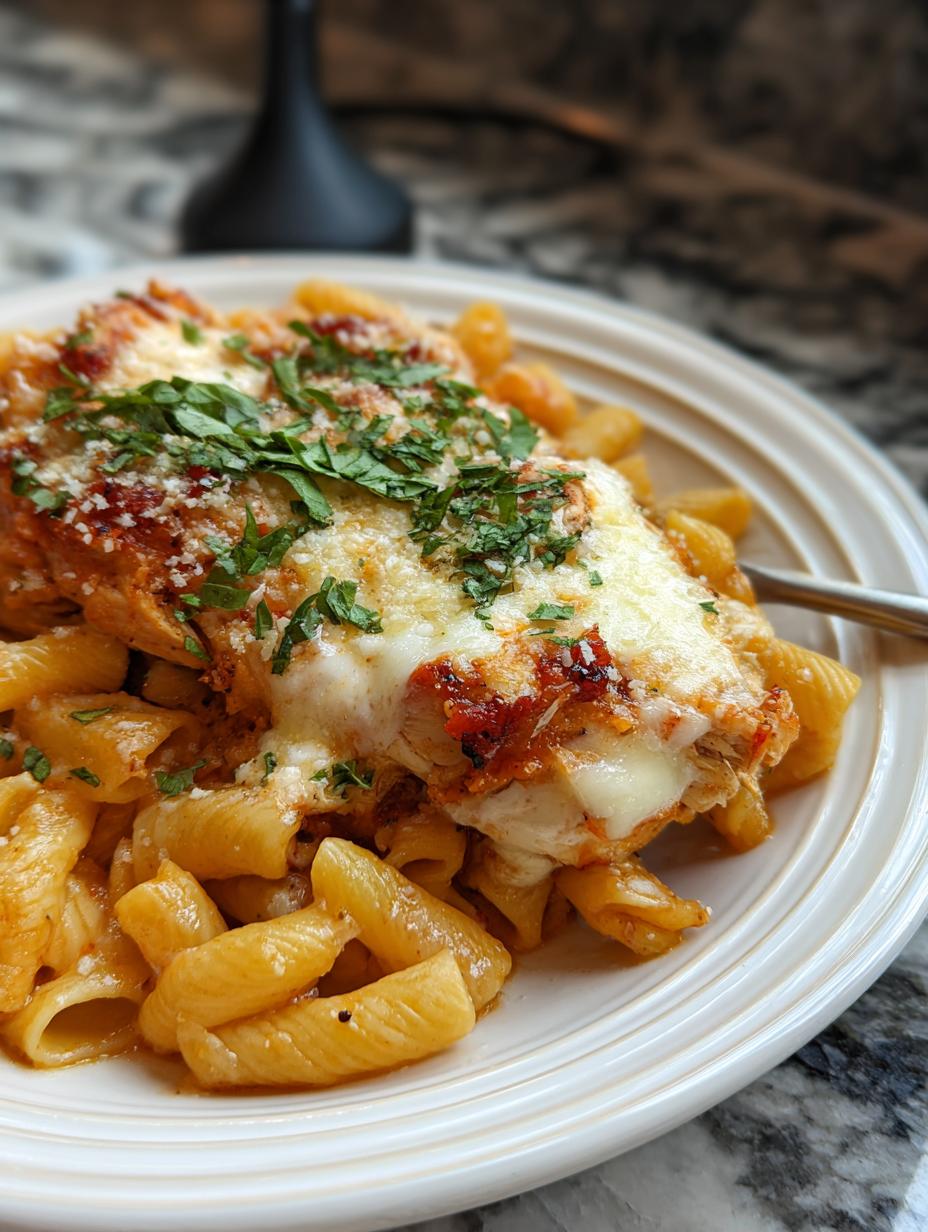 Pasta Cremosa Pollo Parmesano: 1 secreto increíble - Pasta Cremosa Pollo Parmesano con pollo dorado y salsa cremosa