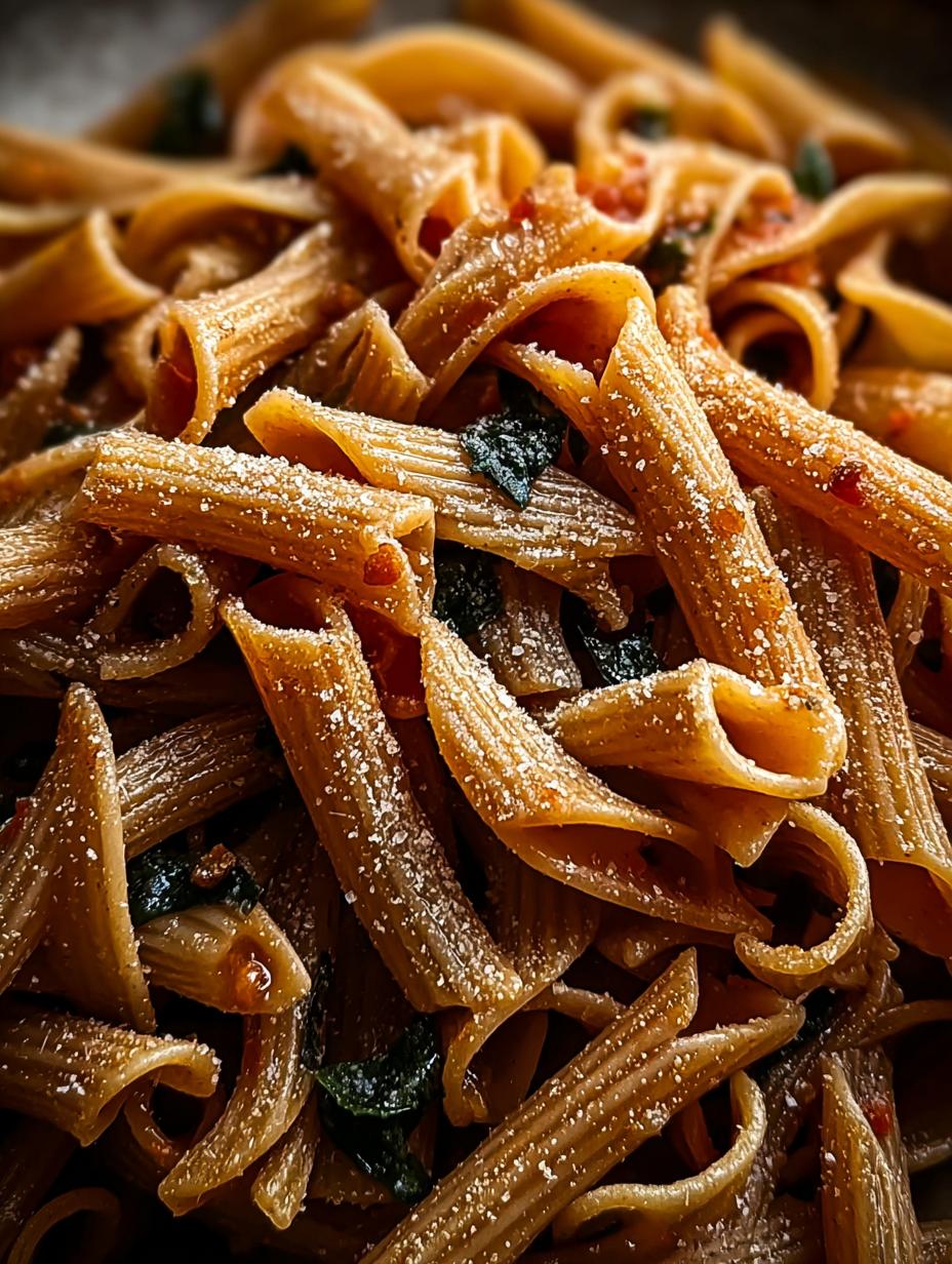 ¡Terrible! Tu Pasta Vampiro Rápida Fácil en 10 min 85 Irresistible Pasta Vampiro Rápida Fácil servida en un plato hondo con queso ricotta y albahaca fresca