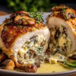 Pollo Relleno Champinones Con: ¡Delicia Jugosa! 143 Pollo Relleno Champinones Con