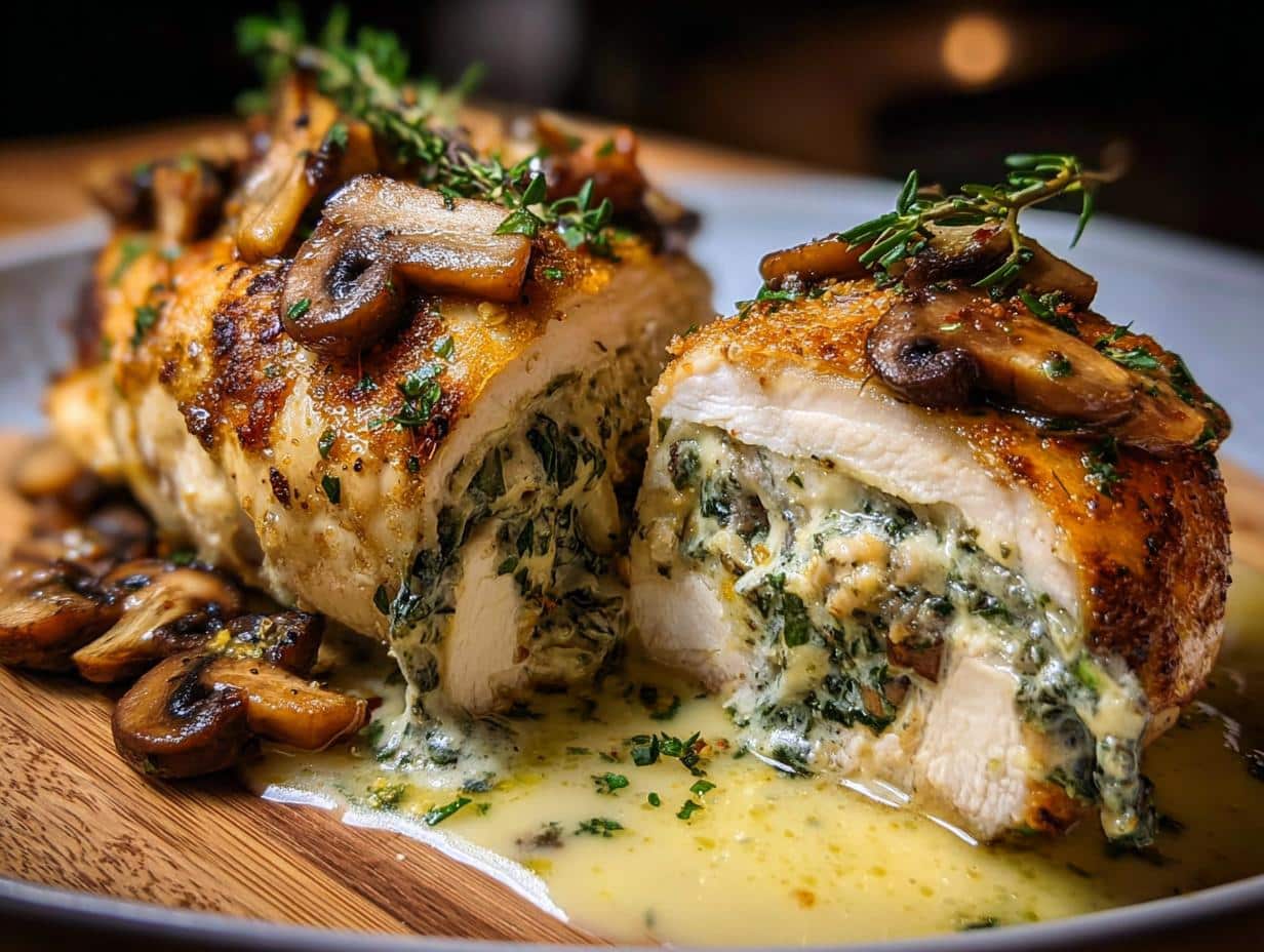 Pollo Relleno Champinones Con: ¡Delicia Jugosa! - Pollo Relleno Champinones Con - additional detail