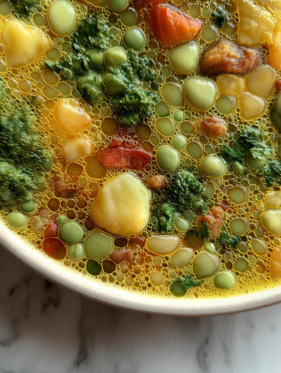 Receta Sopa Verduras Serio: ¡Solo 1 Gran Secreto - Receta Sopa Verduras Serio - un tazón humeante de sopa de verduras casera con hierbas frescas
