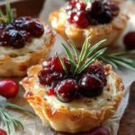 Savory Cranberry Brie Tartlets
