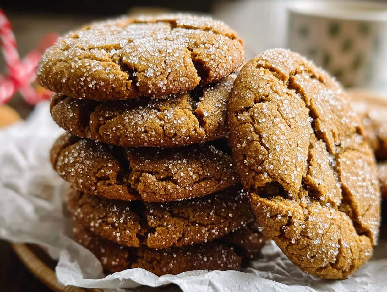 Starbucks Copycat Ginger Molasses Cookies ingredients laid out